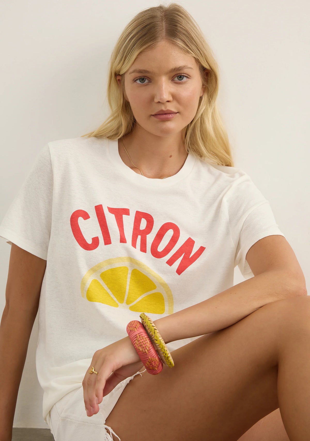 CITRON CLASSIC TEE-WHITE