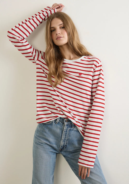 NORTH LONG SLEEVE TEE-W-TS-26375-WH