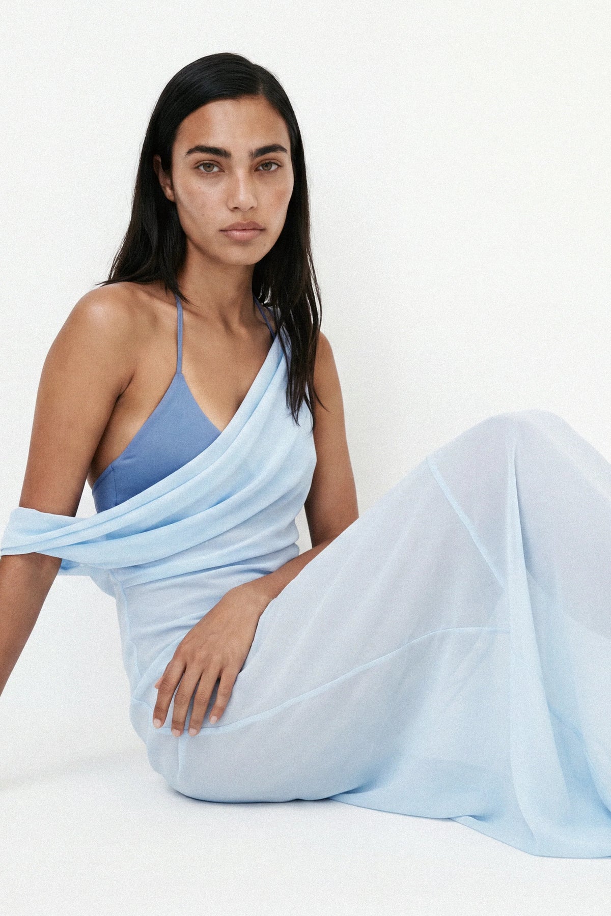 SANDRA MAXI DRESS - CORNFLOWER