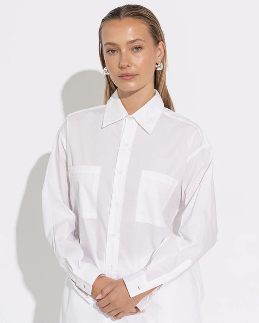 CLASSIC BOYFRIEND SHIRT - WHITE
