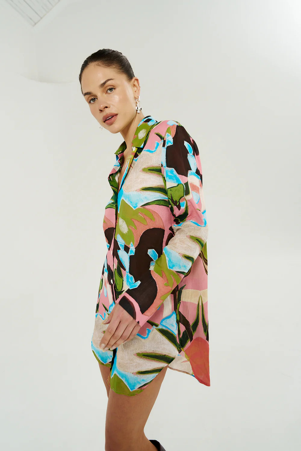 LS ASH SHIRT DRESS-WONDERLAND