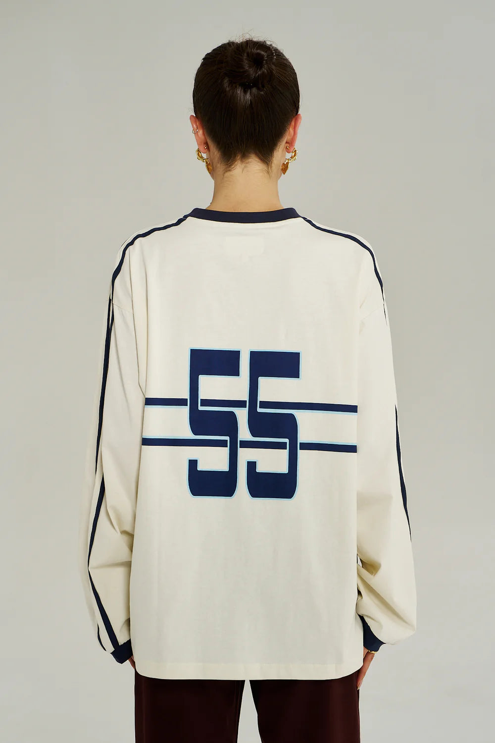 BLEU 55 L/S TEE - VINTAGE WHITE
