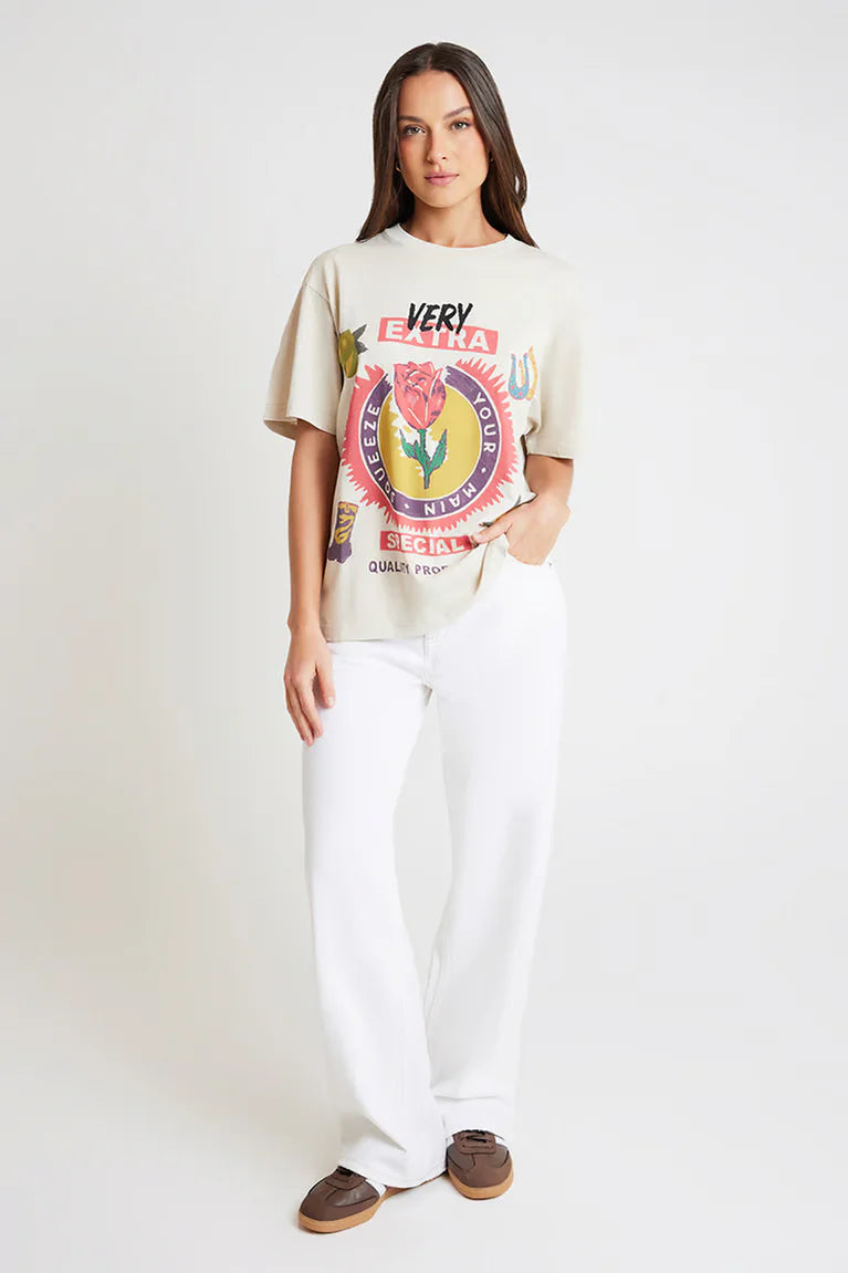 MAIN SQUEEZE GRAPHIC TEE - VINTAGE WHITE