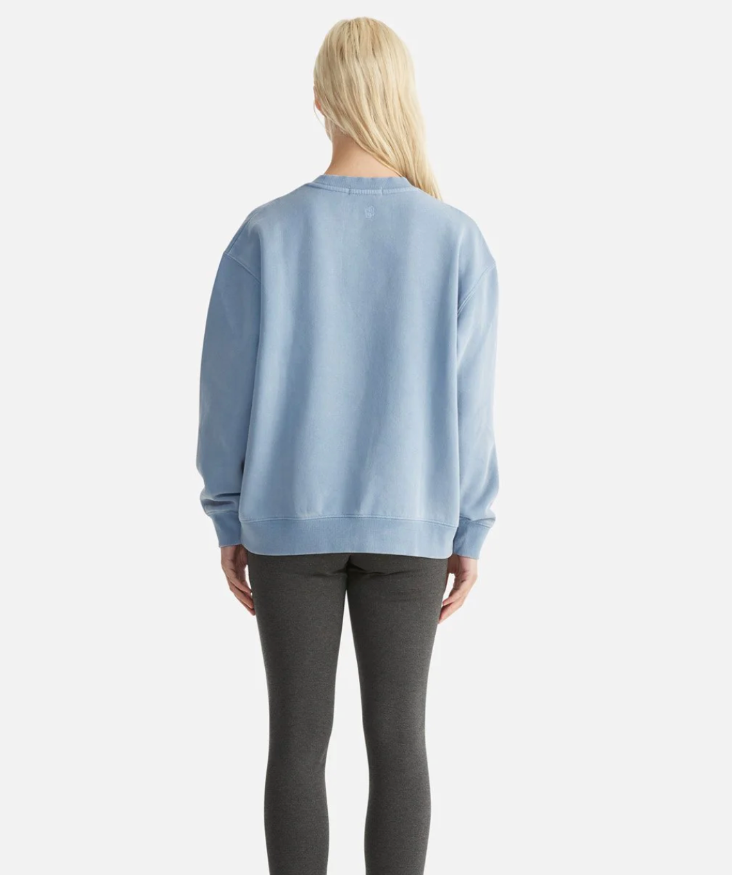 LILLY OVERSIZED SWEATER COLLEGE - SKY WASHED