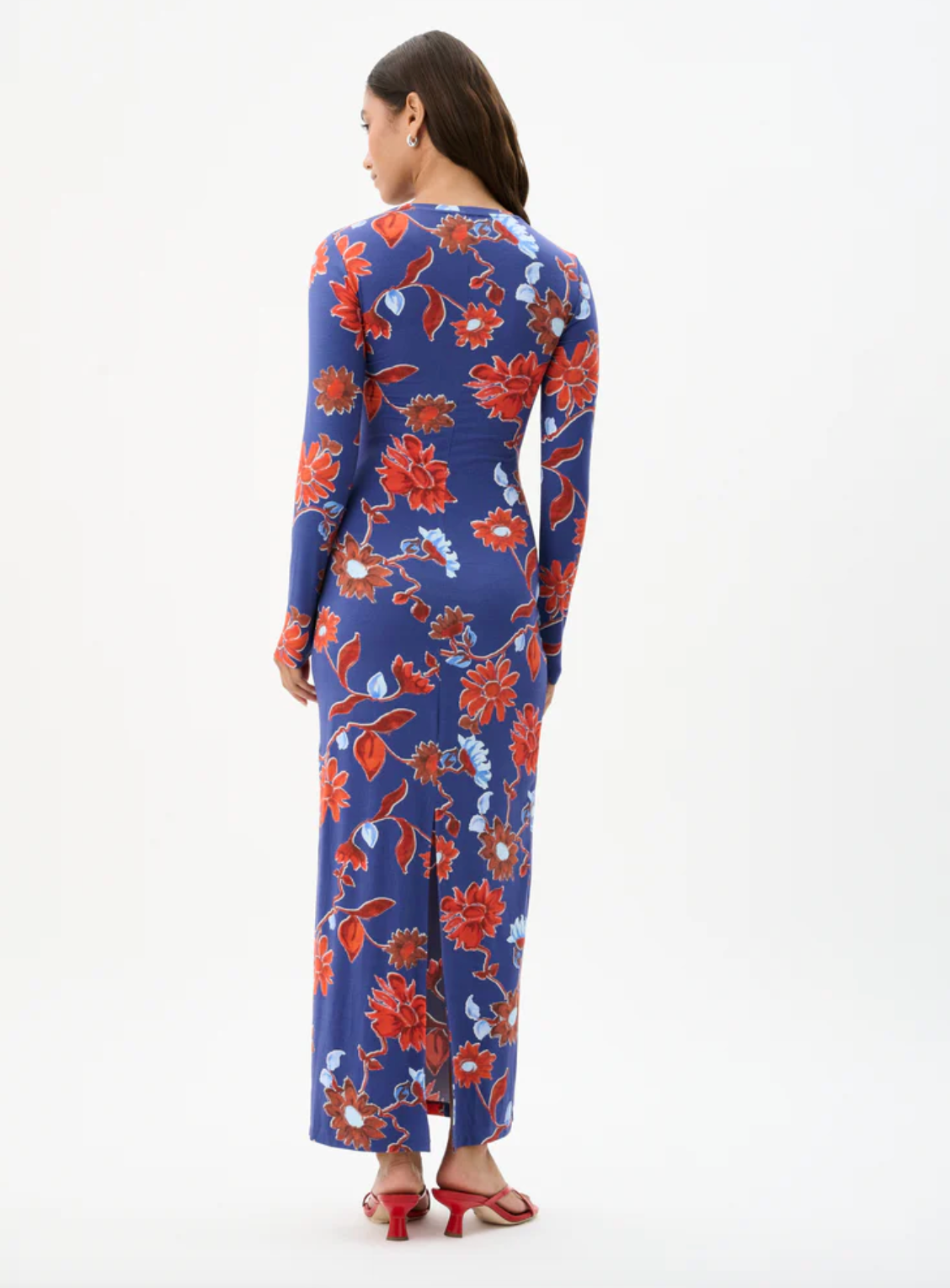 BAZAAR DRESS - CACTUS BLOOM INDIGO