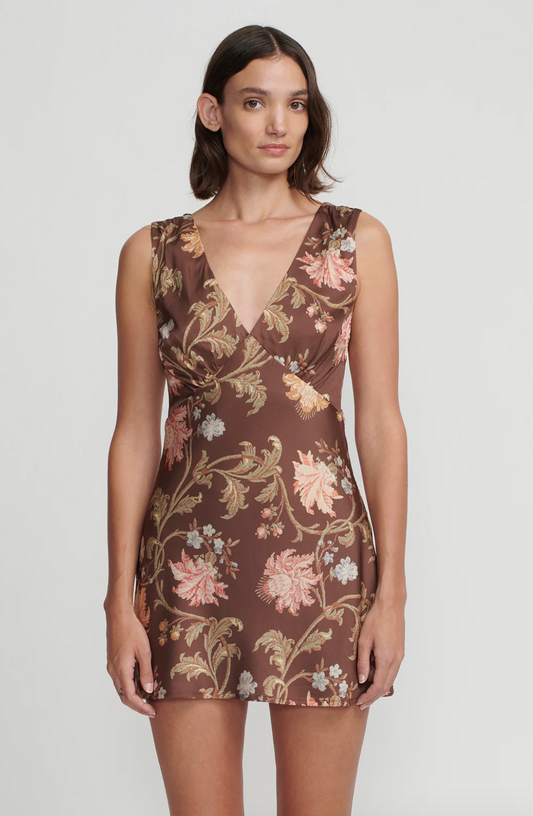 QUINN DRESS CAROB FLORAL