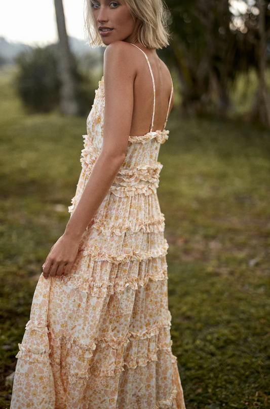 IVY DRESS - DELPHINIUM LEMON BLUSH