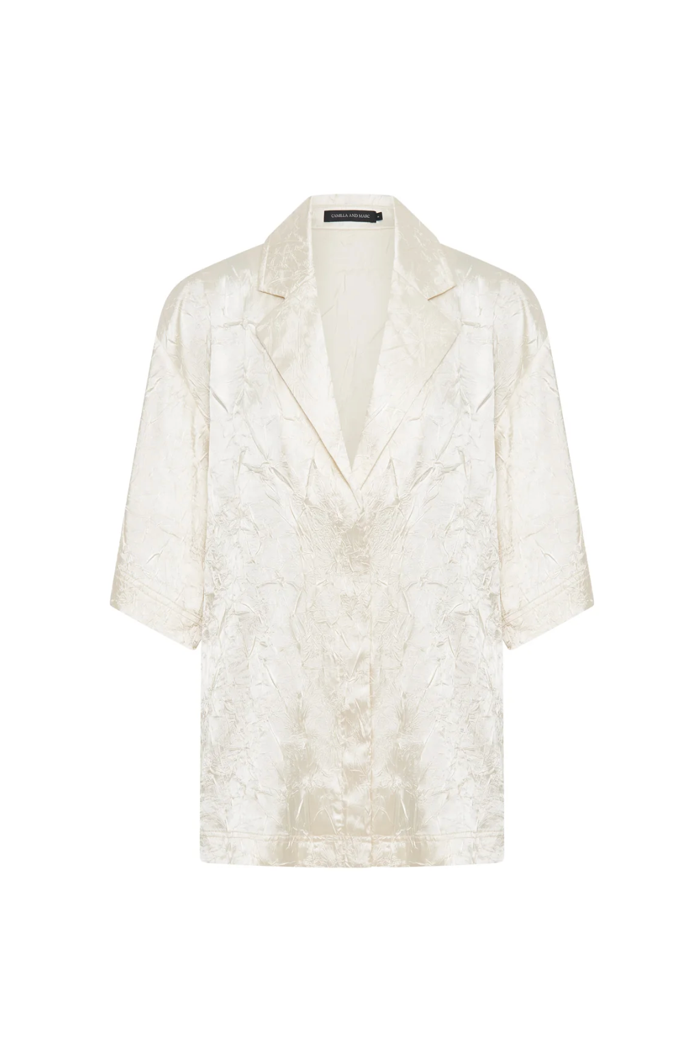 ALLIRE SATIN SHIRT - CREAM