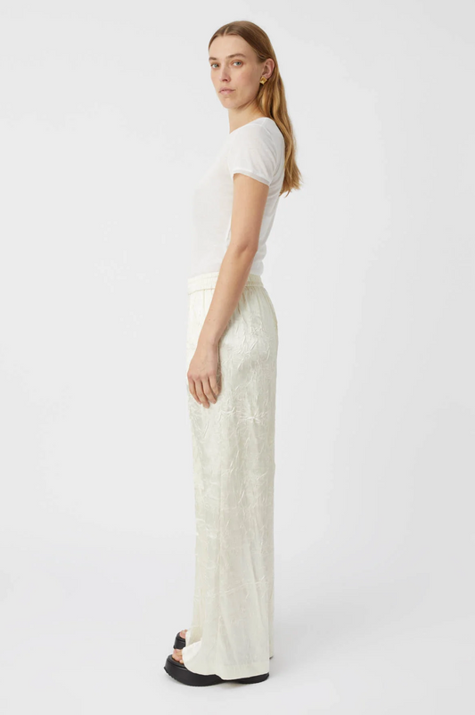 ALLIRE SATIN PANT - CREAM