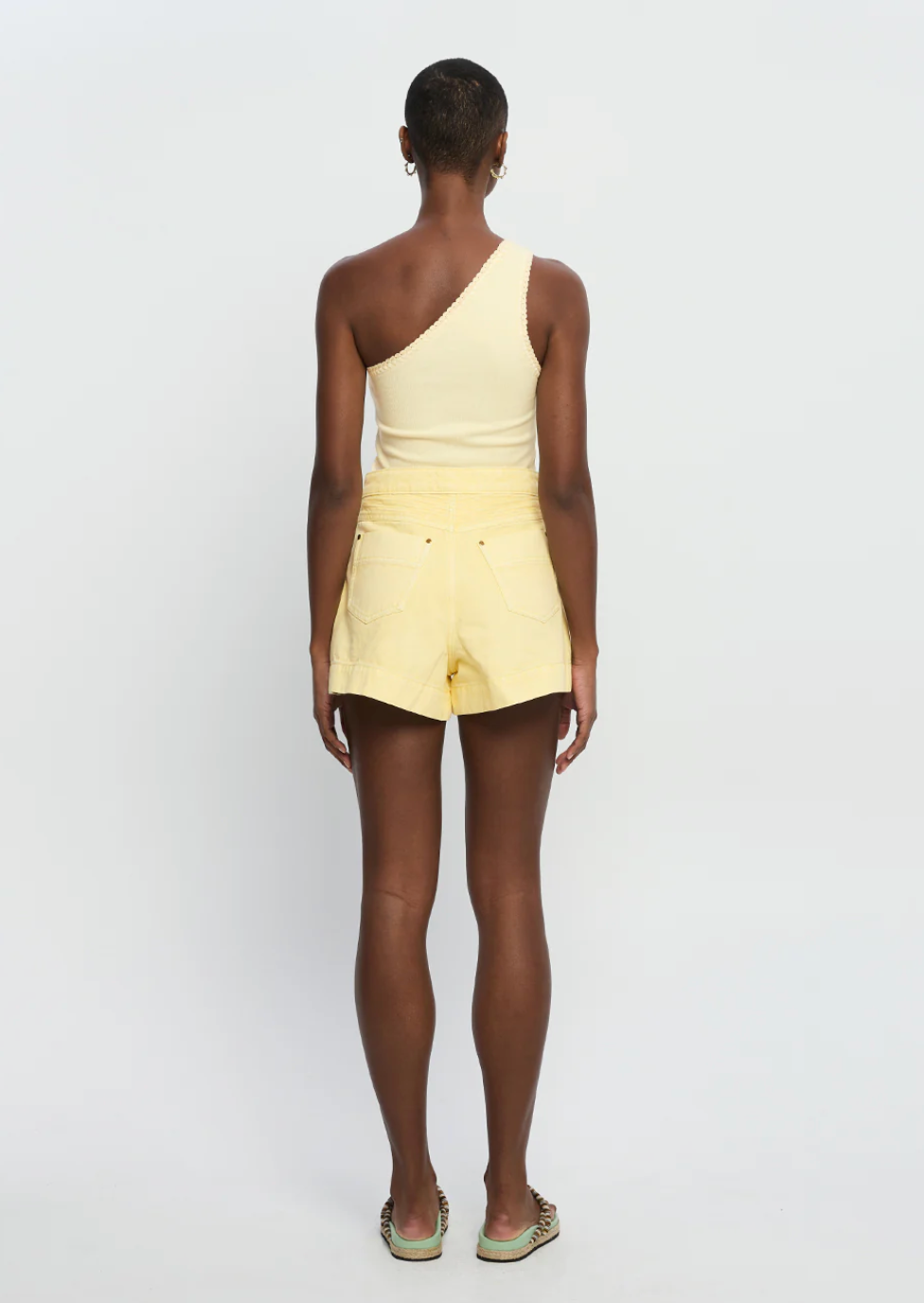 CELENE DENIM SHORT -BUTTER