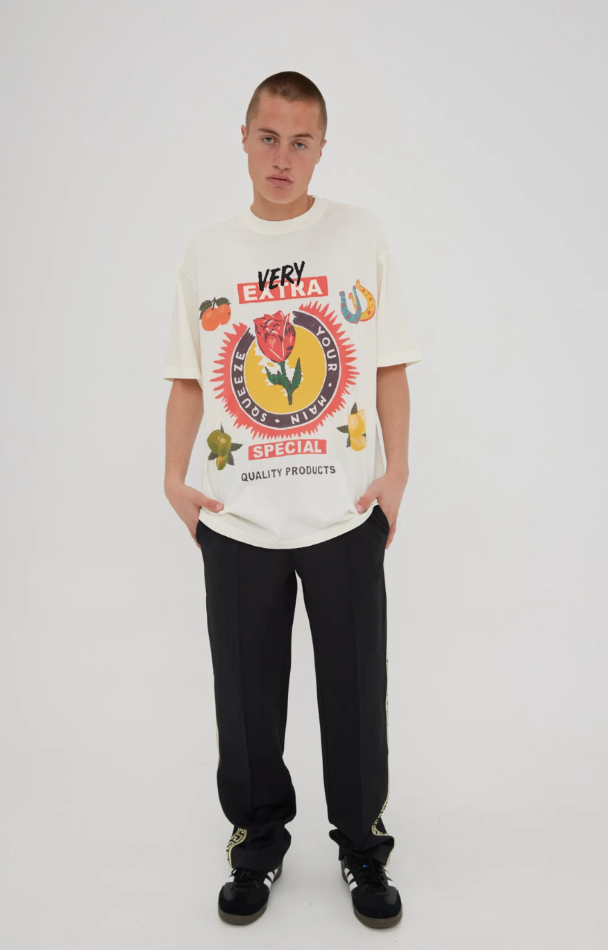 MAIN SQUEEZE VINTAGE SHIRT - WHITE