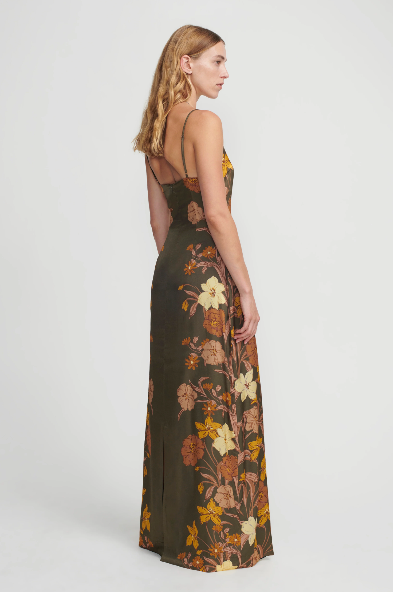 PEONY DRESS - MOSS FLORAL