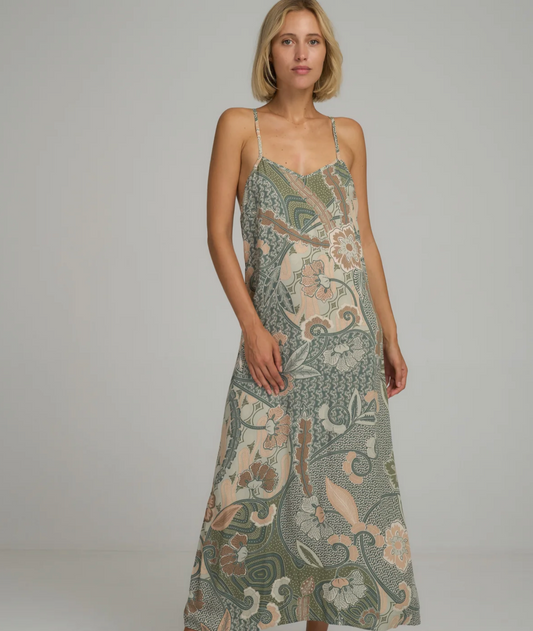 RAMA MAXI DRESS BATIK SAGE