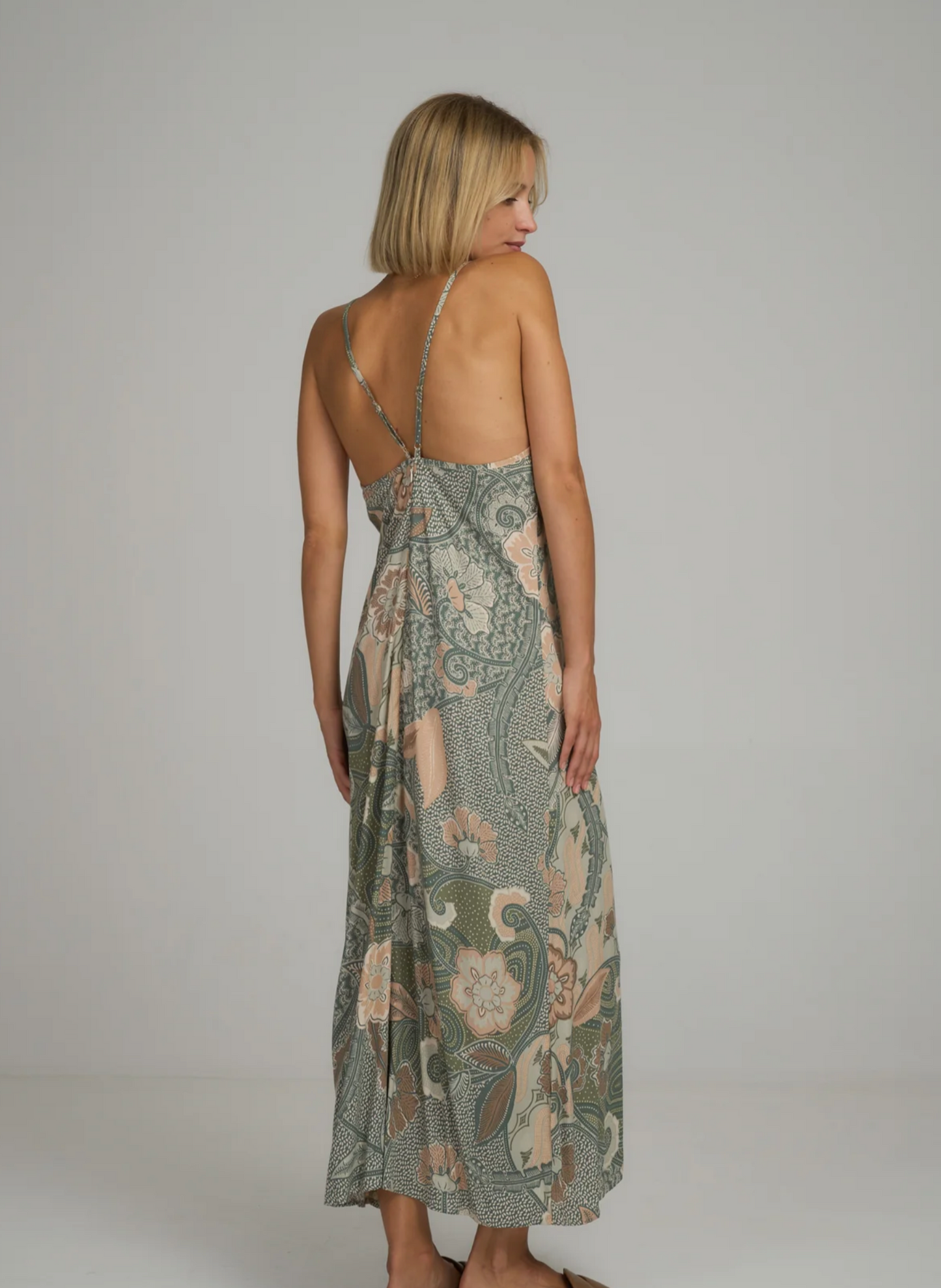 RAMA MAXI DRESS BATIK SAGE