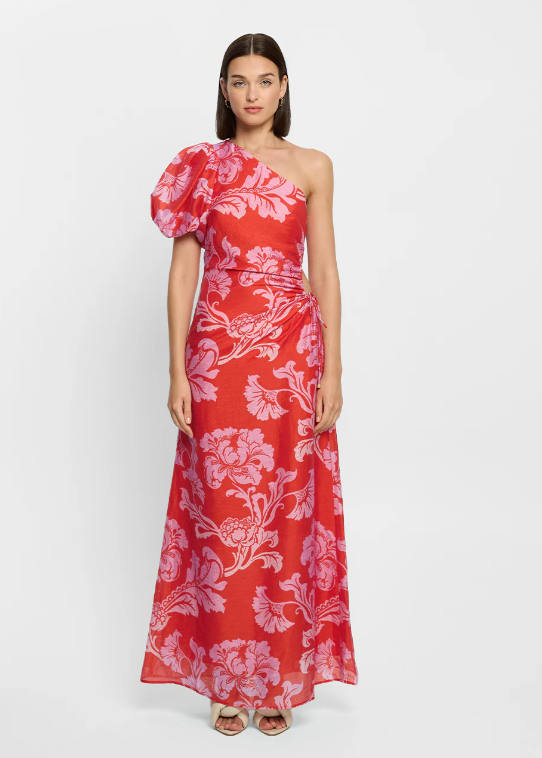 OLINA ONE SHOULDER MAXI DRESS - OLINA