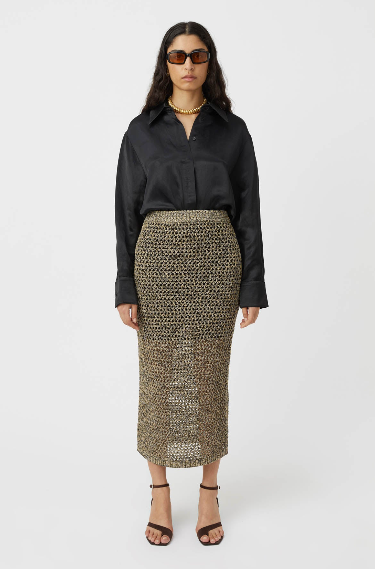 ECLIPSE KNIT SKIRT - NEUTRAL