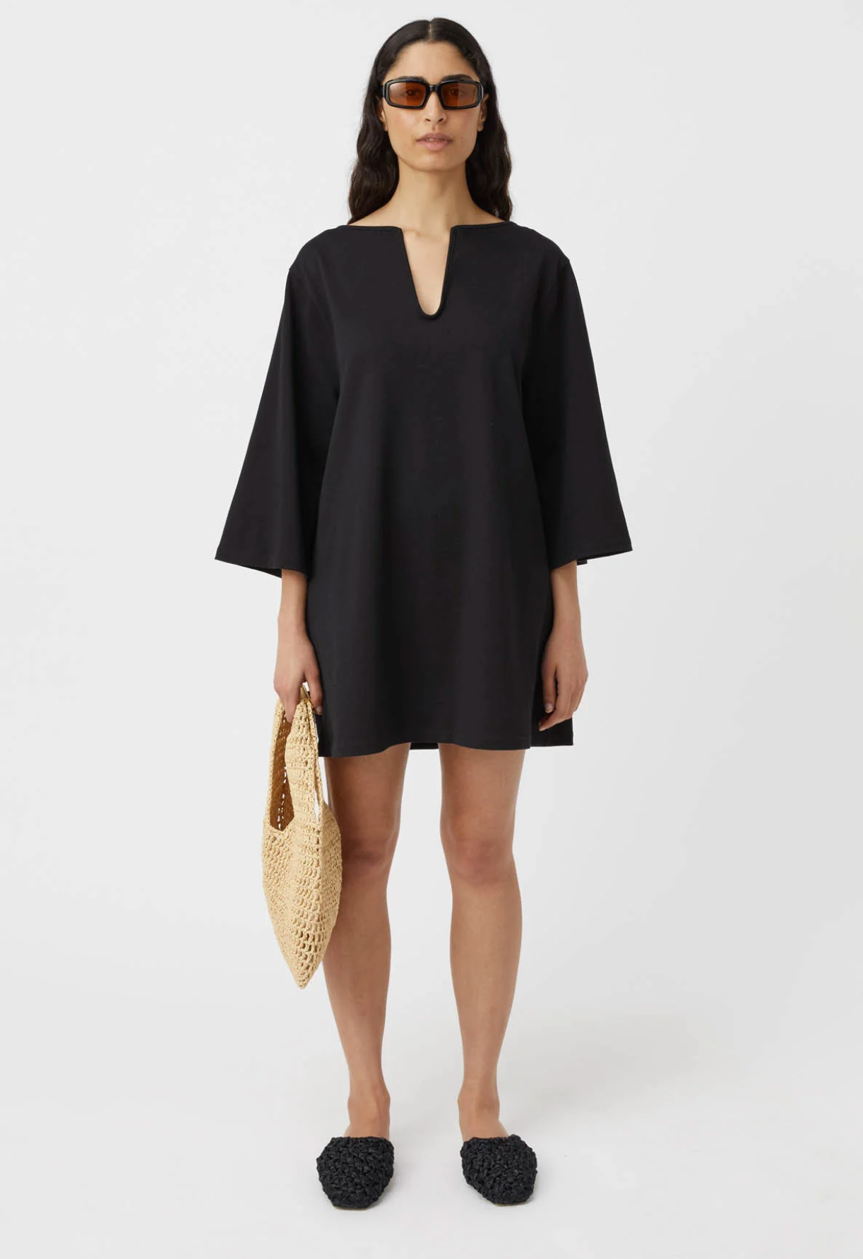 LATEEN MINI DRESS - BLACK