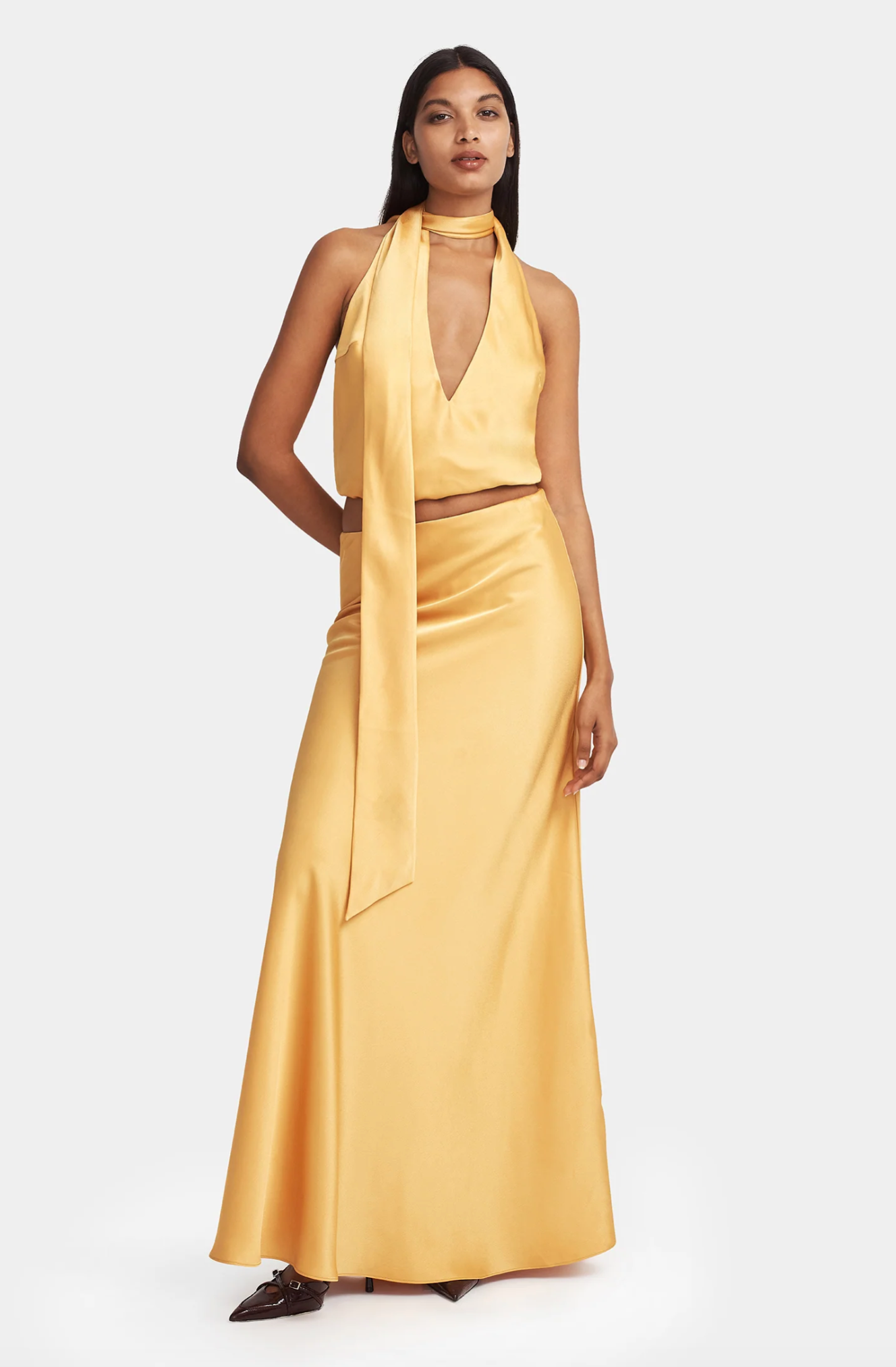 NOVA MAXI SKIRT - AMBER