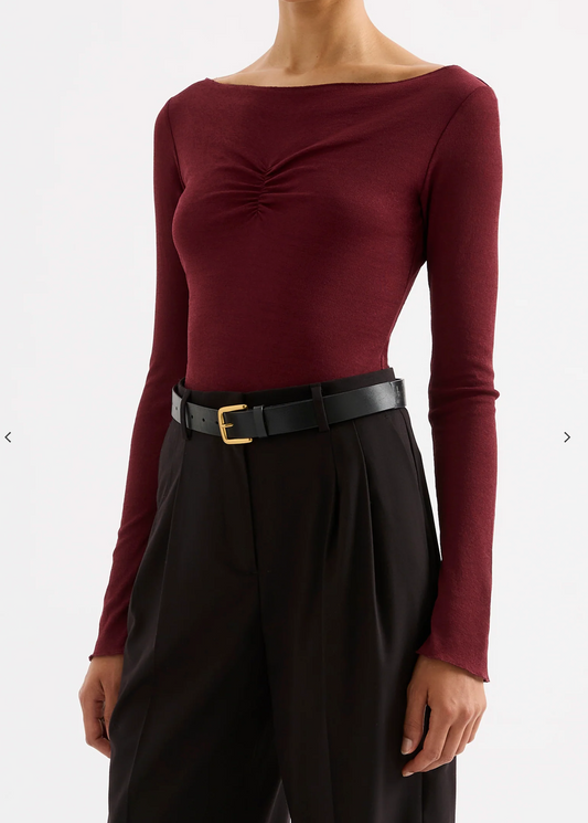 CLEMENT LS TOP - PLUM