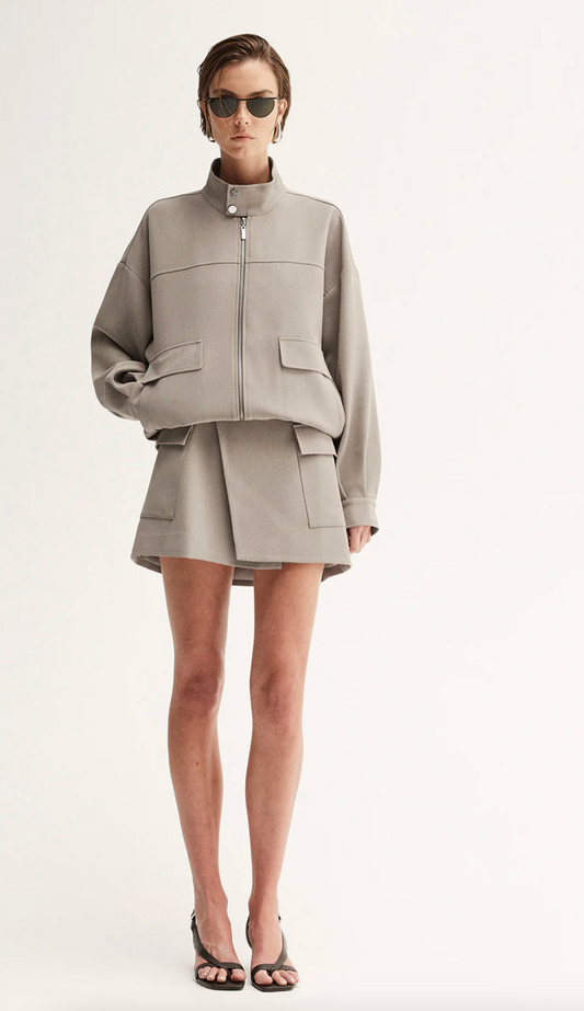 NOAH MINI SKIRT - TAUPE