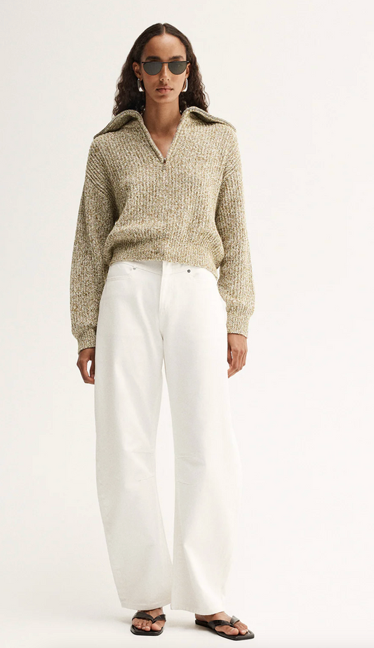 HARRIE KNIT JUMPER - MOSS MARLE