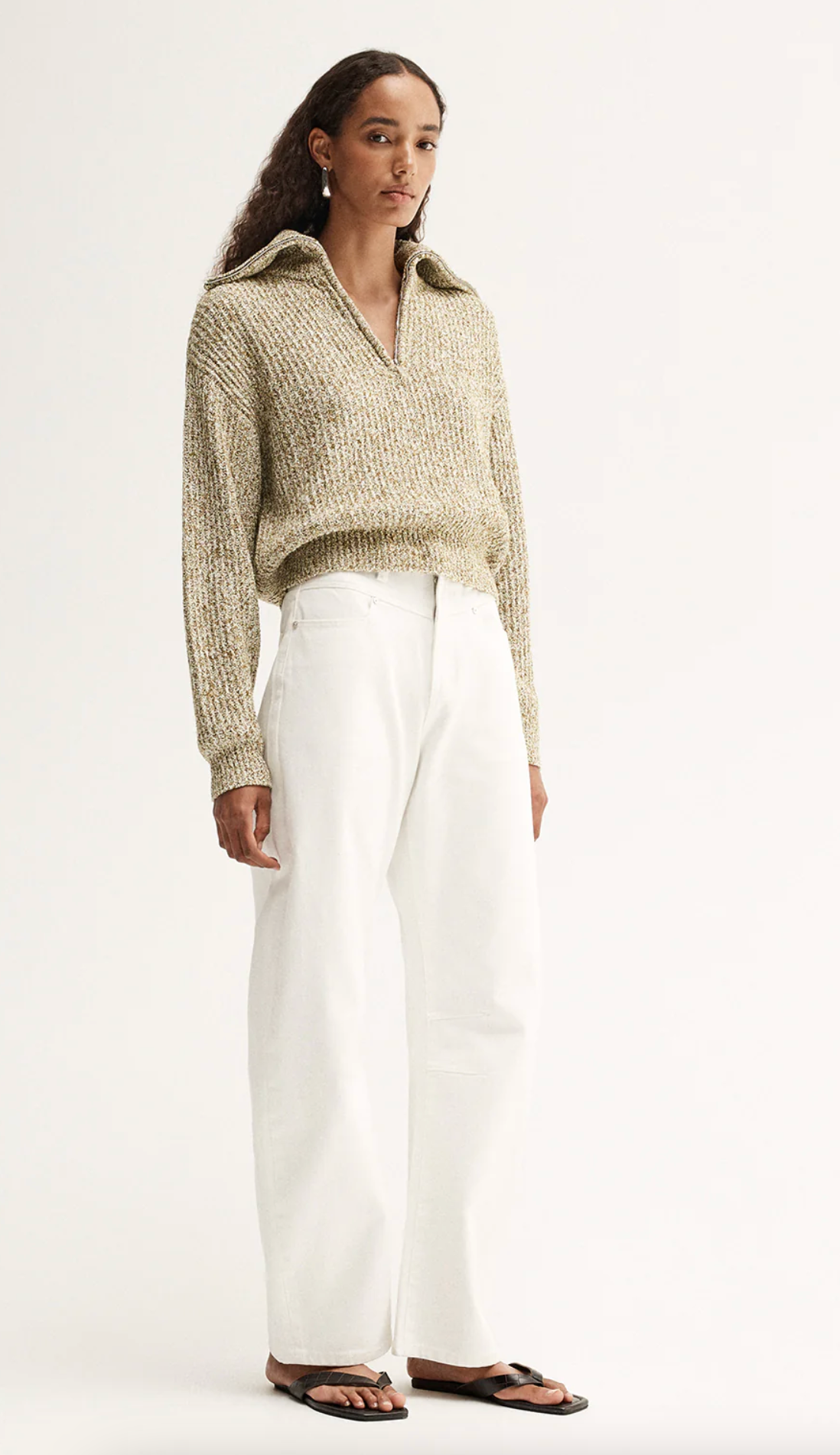 HARRIE KNIT JUMPER - MOSS MARLE