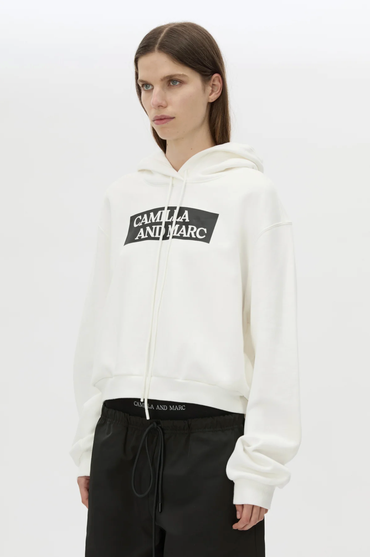 CARMONT GRAPHIC HOODIE - SOFT WHITE