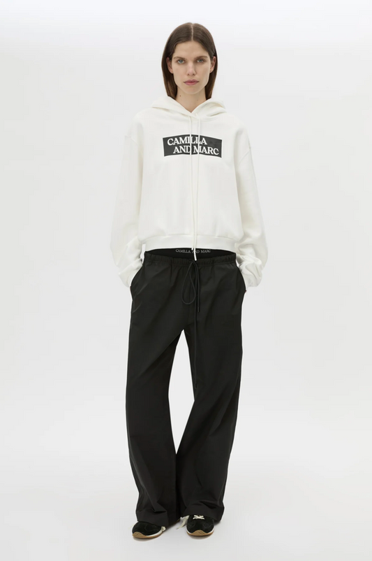 CARMONT GRAPHIC HOODIE - SOFT WHITE