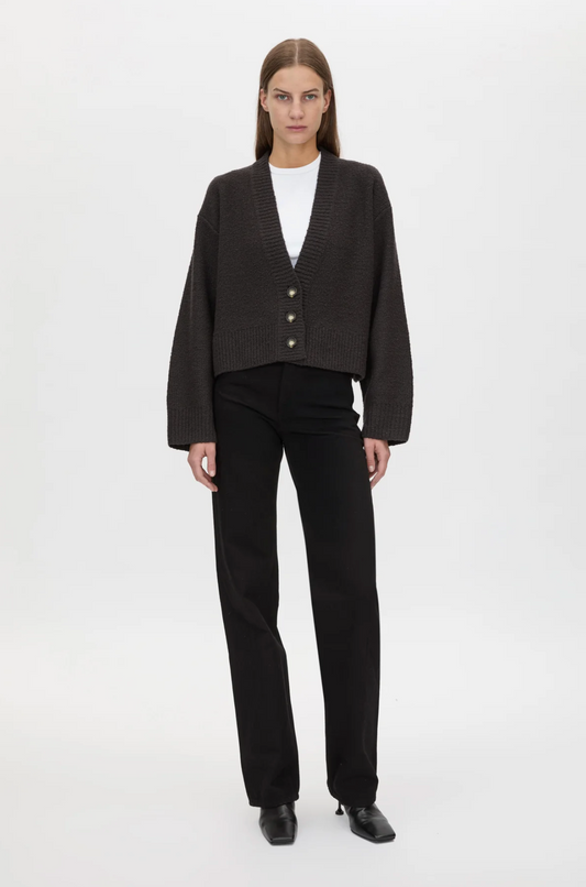 ATLAS KNIT CARDIGAN - SLATE