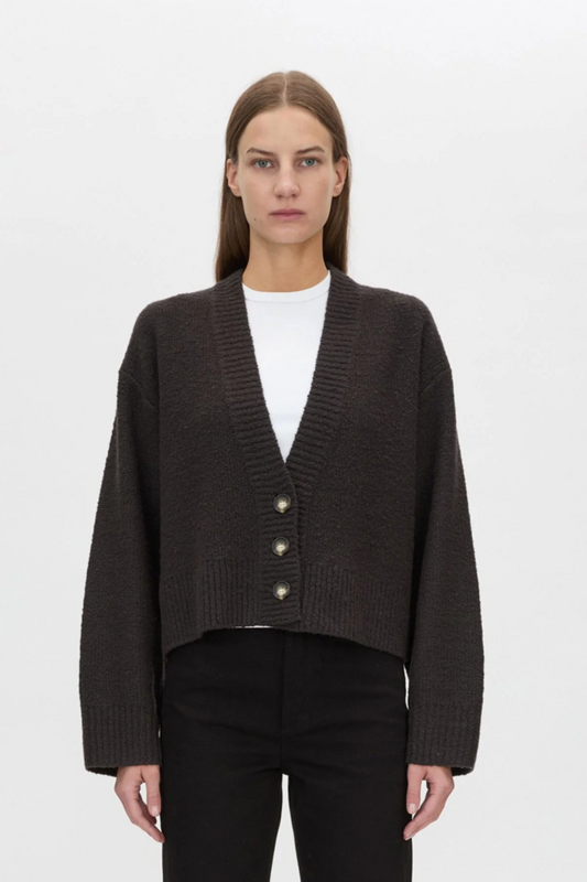 ATLAS KNIT CARDIGAN - SLATE