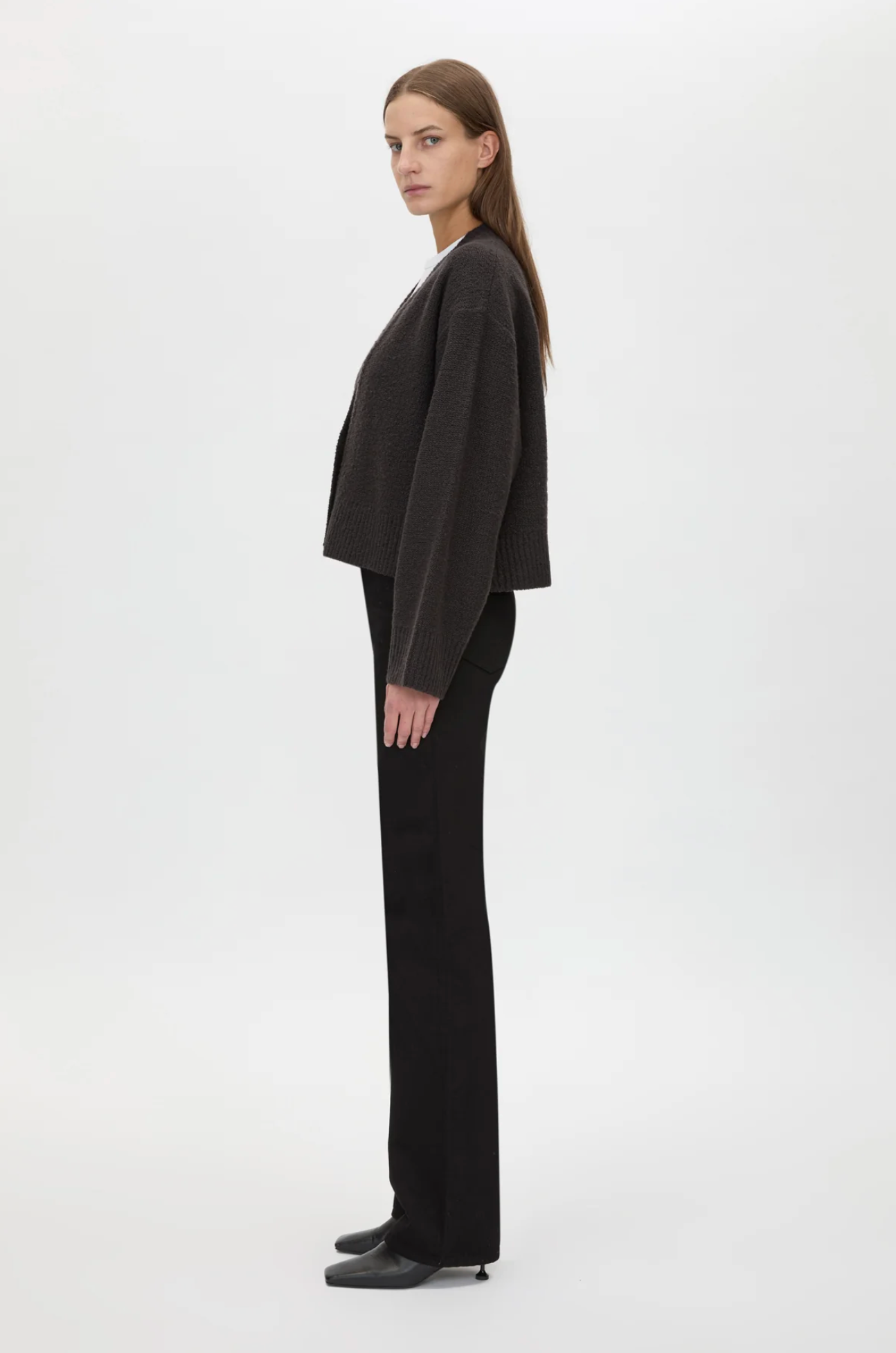 ATLAS KNIT CARDIGAN - SLATE