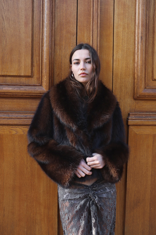 JOANA JACKET - BROWN