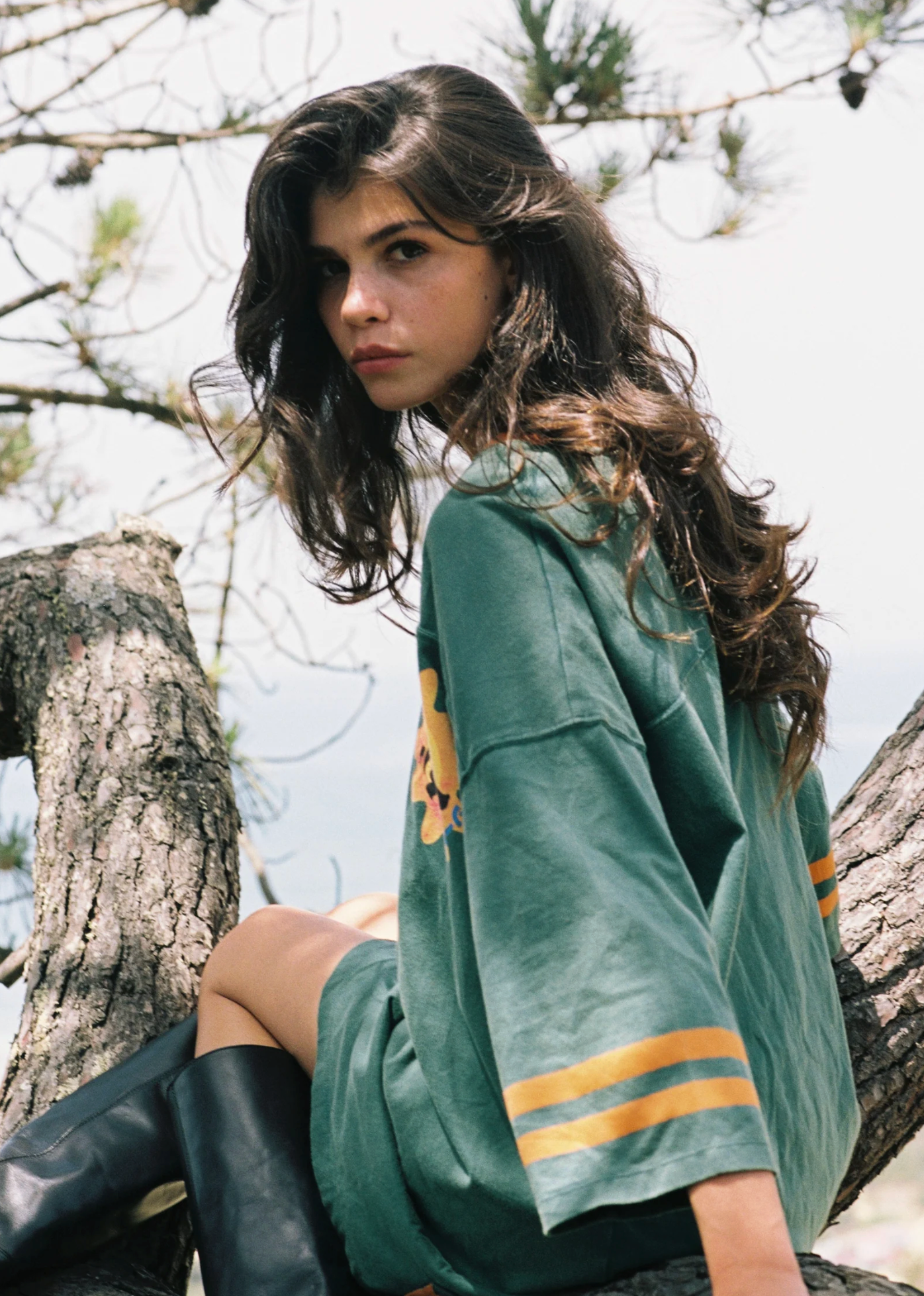 77 SUN TEAM TEE DRESS - GREEN