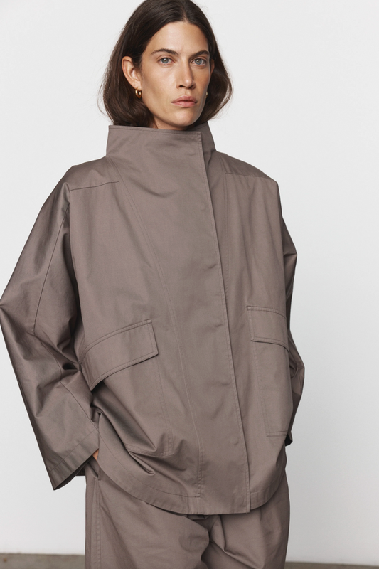 FREDA JACKET  - TAUPE