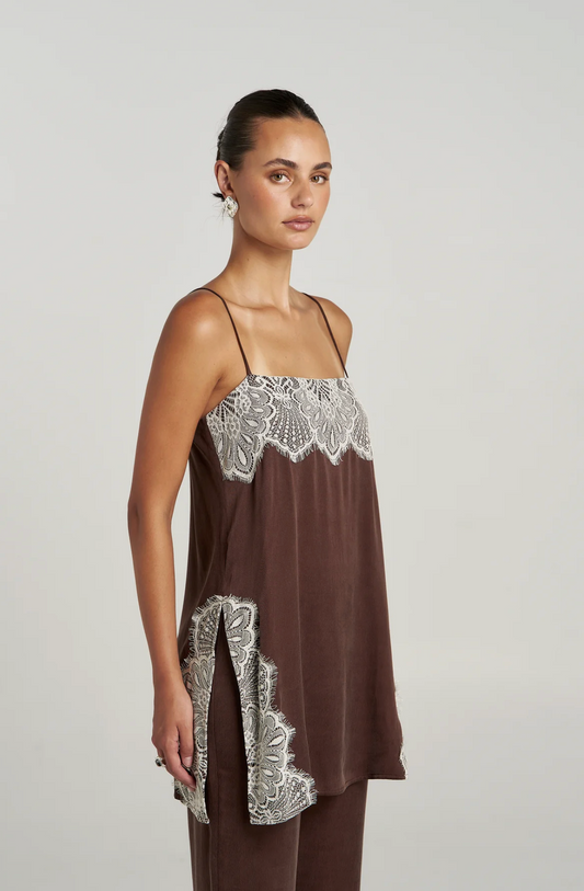FLORENCE SHIFT TOP - ESPRESSO ESP