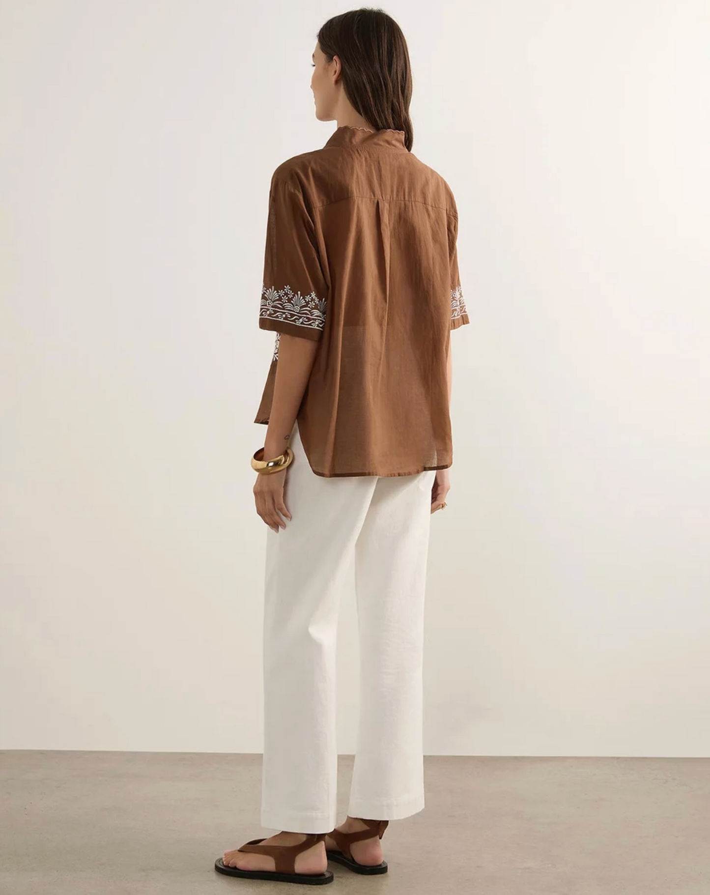 ROSALIE BLOUSE - COCOA