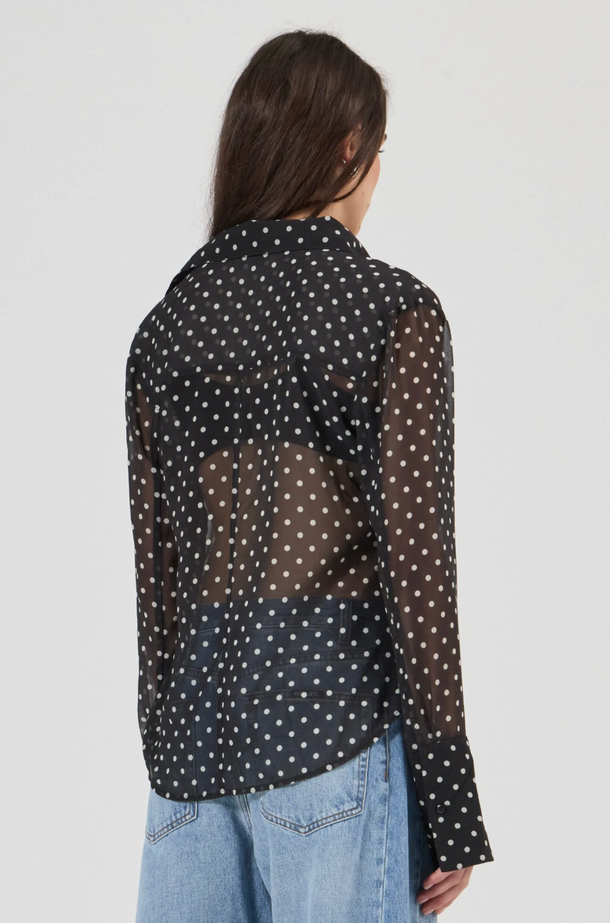 MUSE SHIRT POLKA DOT - BLACK AND WHITE
