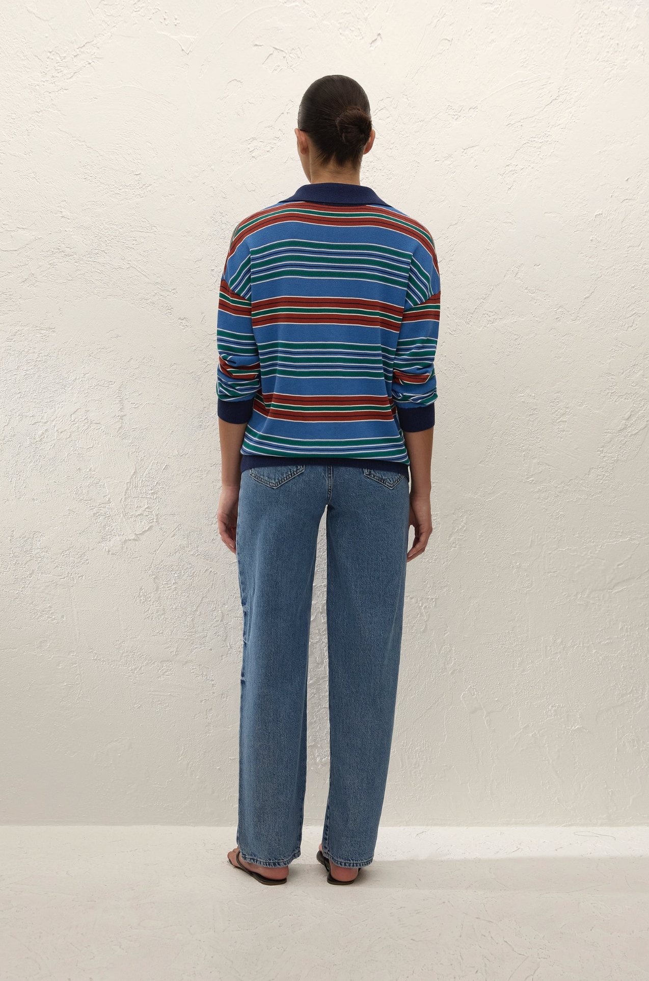 HARLOW OVERSIZED POLO - JUAN STRIPE