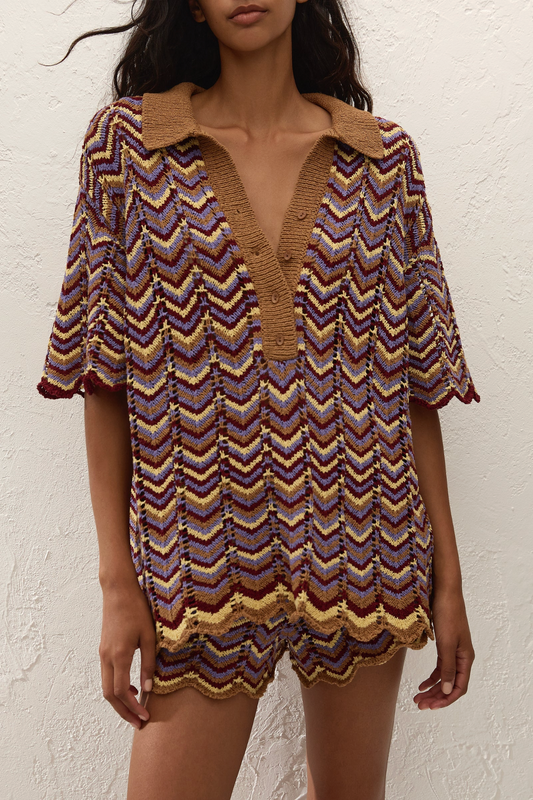 LUIS POLO TOP - RAMONA STRIPE