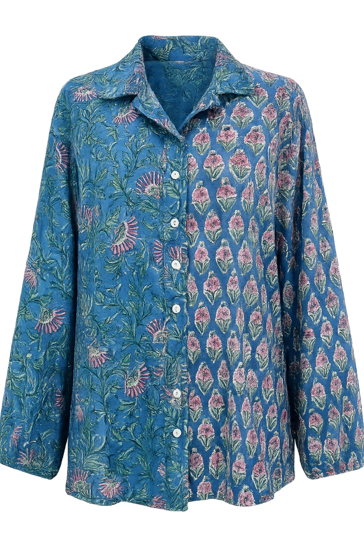 ZAFFRE BLOCK PRINT CHALM SHIRT