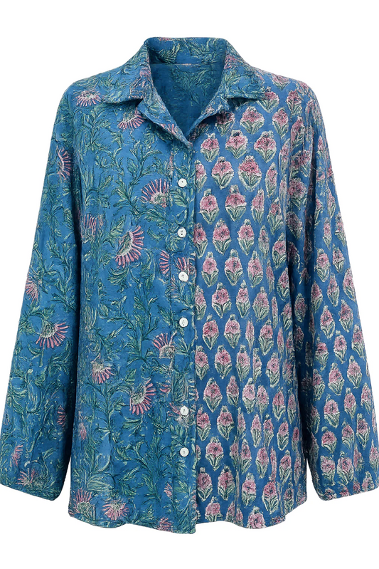 ZAFFRE BLOCK PRINT CHALM SHIRT