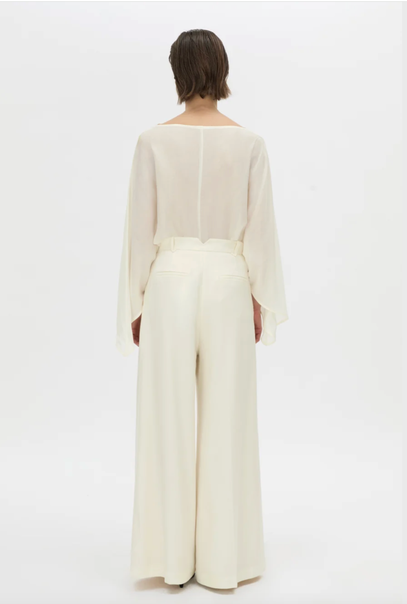 RENE DRAPED TOP -CREAM