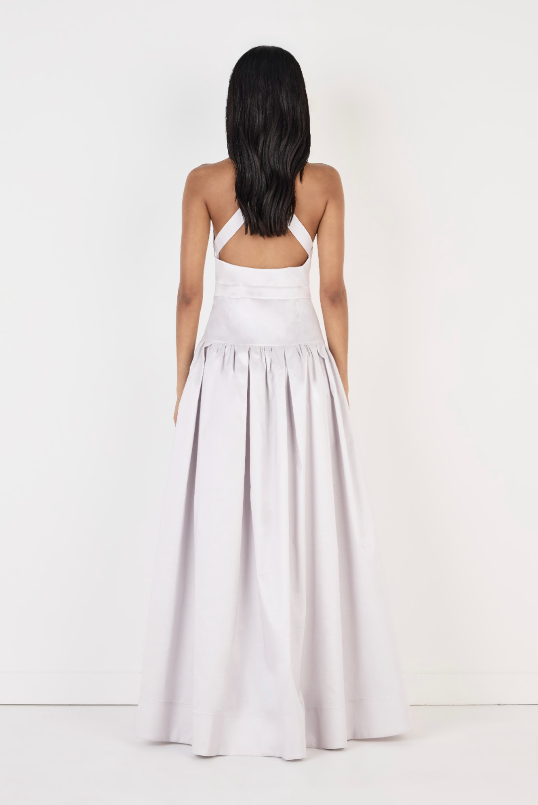 IRIS TAFFETA GOWN - SILVER