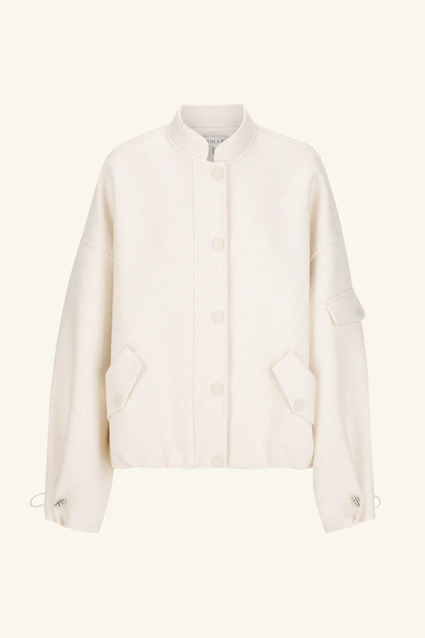 LUDLOW BOMBER JACKET - IVORY
