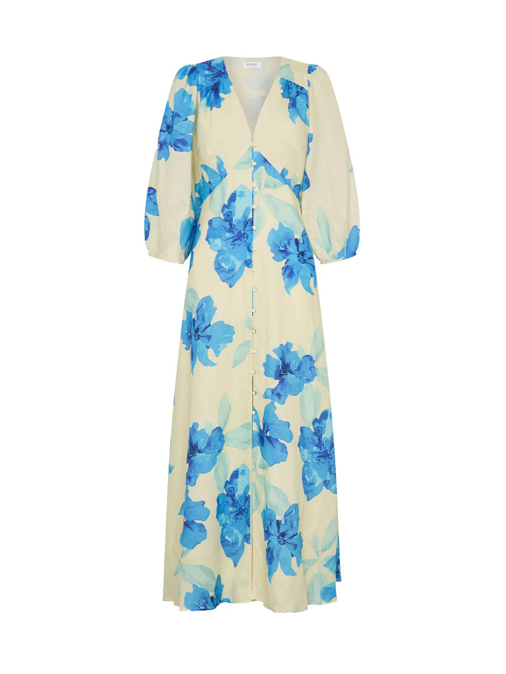 LD297SOP SOPHIE MAXI DRESS - YELLOW BLUE