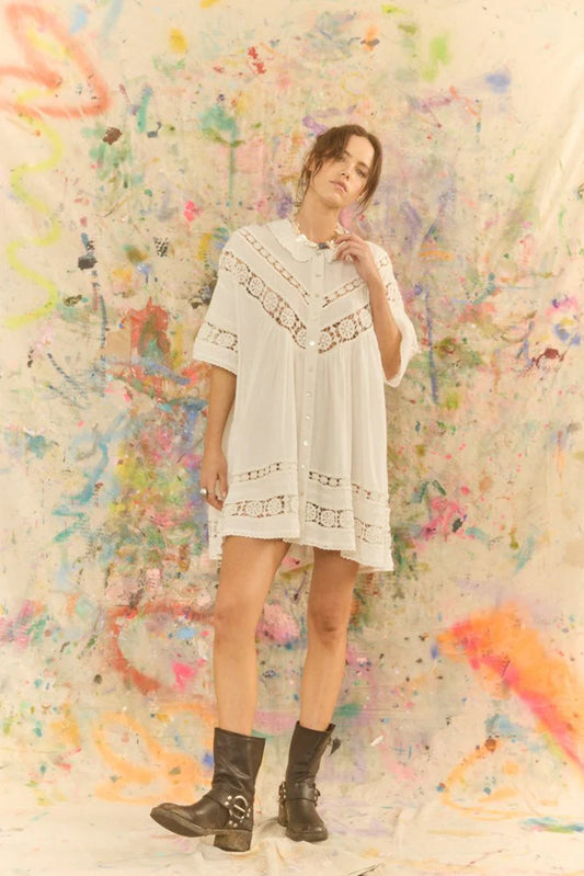 TESSERA NOLA BUTTON DOWN DRESS