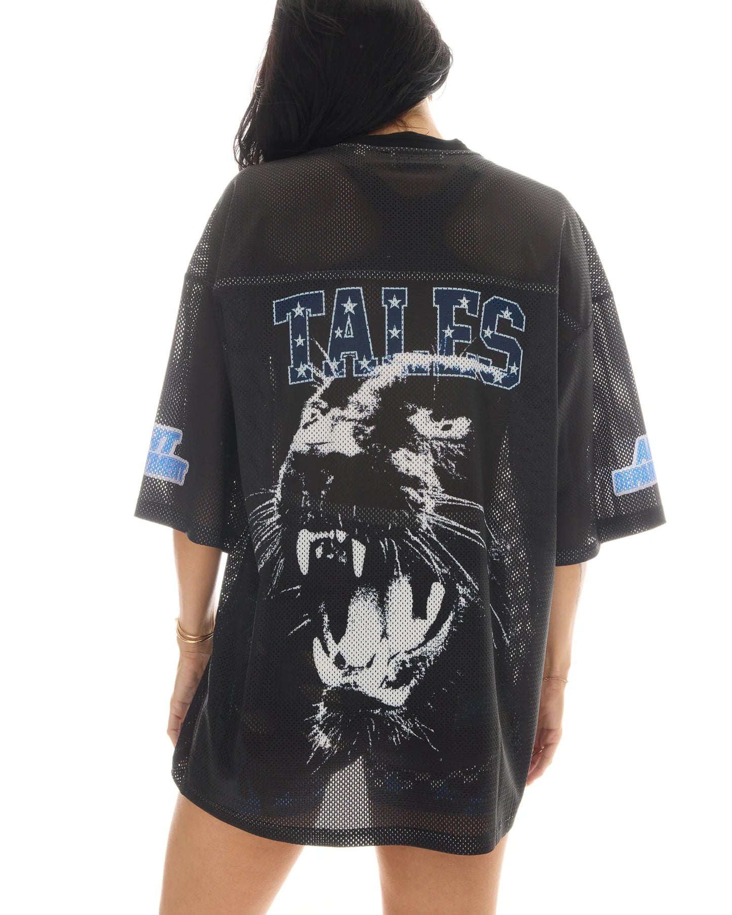 99 PANTHERS FOOTBALL TEE DRESS - BLACK