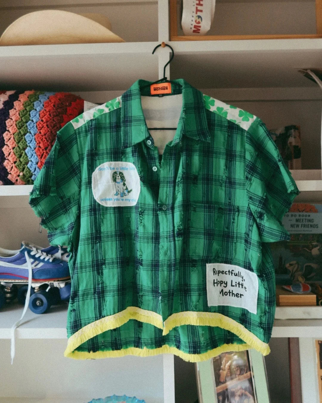 RESPECTFULLY THE DOG - GREEN CHECK