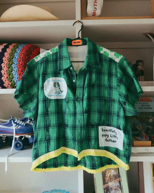 RESPECTFULLY THE DOG - GREEN CHECK