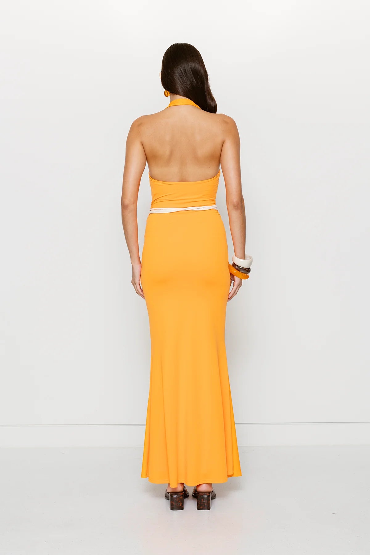 GIRO HALTER DRESS-TANGERINE SWIRL